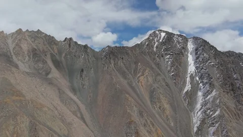 Mountainous landscape showcasing rugged terrain with dynamic camera movement Video stock 321398178
