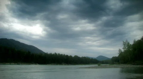 Mountainous river timelapse 1 Stock Footage 511111