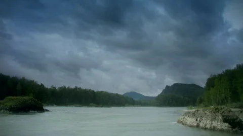 Mountainous river timelapse 3 Stock Footage 511112