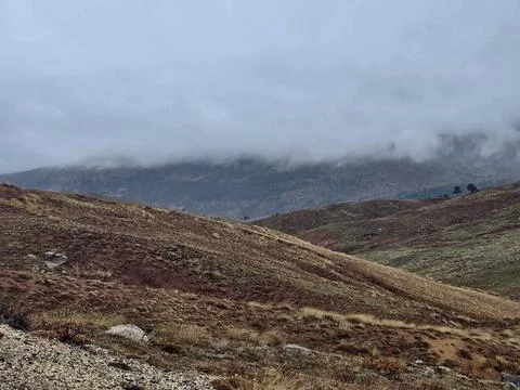 Mountainous rocky path Stock Photos