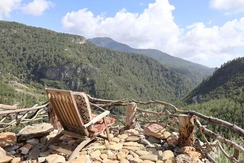 Mountainous scenic view Stock Photos