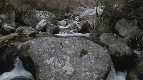 Mountainous stormy river in slow motion. Stock-Footage 118441954