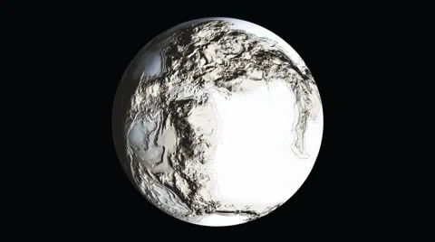 Mountainous White Planet 動画素材 1847833