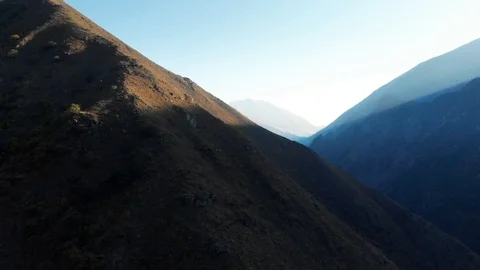 Mountains 4K epic Drone flight Caucasus hills and valley beauty Georgian nature Stock Footage 97946179