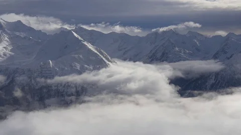 Mountains above the clouds Video stock 82604713