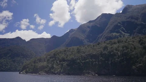 Mountains Above Doubtful Sounds Stock Footage 327764642
