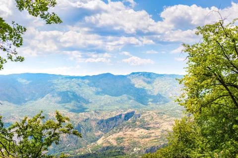 Mountains from above Foto stock