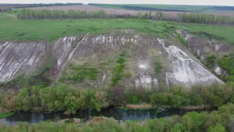 Mountains above the river Video stock 130818699