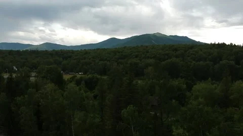 Mountains above the river Stock Footage 136914715