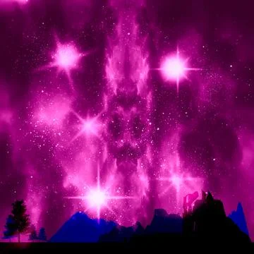 Mountains abstract landscape Stock Illustration