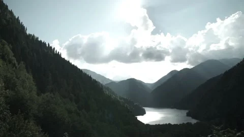 Mountains against the sky. Stock Footage 148377103