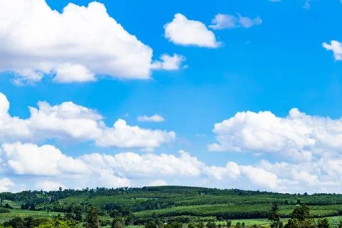 Mountains against the sky Foto stock