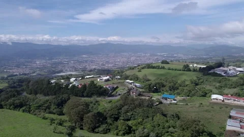 Mountains from the air in 4k drone Stock Footage 254826117