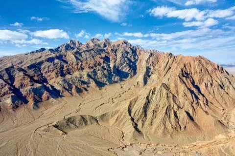 Mountains along the Dasht-e Lut Desert in Iran, taken in January 2019 taken i Stock Photos