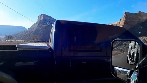 Mountains along the highway Video stock 236647694