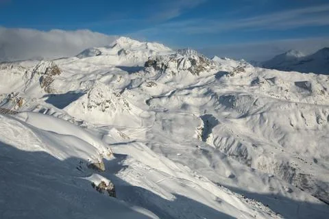 Mountains in the Alps Stock Photos