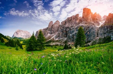 Mountains in the Alps Stock-Fotos