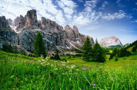 Mountains in the Alps Stock Photos