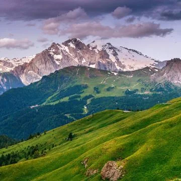 Mountains in the Alps Stock Photos
