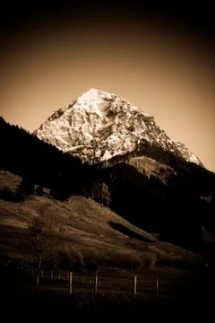 Mountains alps range Stock Photos