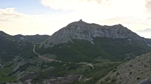 In the mountains among the clouds Stock Footage 93114928