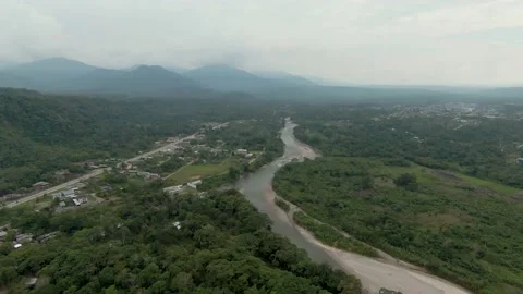 Mountains and Amazon rainforest of Tena - Ecuador Stock Footage 159609663