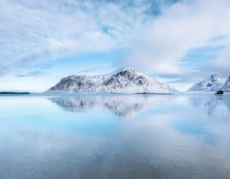 Mountains and beach Stock Photos
