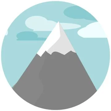 Mountains and cloud Stock Illustration
