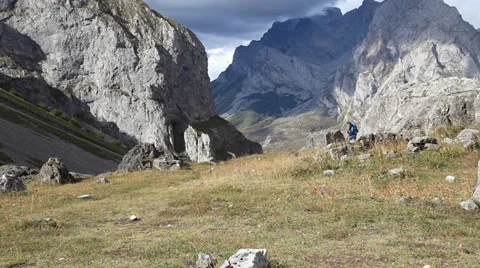 Mountains and Clouds Stock Footage 32668301