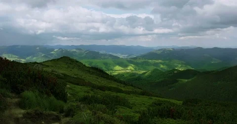 Mountains and clouds Stock Footage 77453610