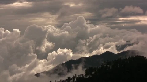 Mountains and Clouds Stock Footage 80663445