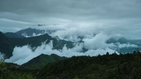 Mountains and clouds Stock Footage 83692365