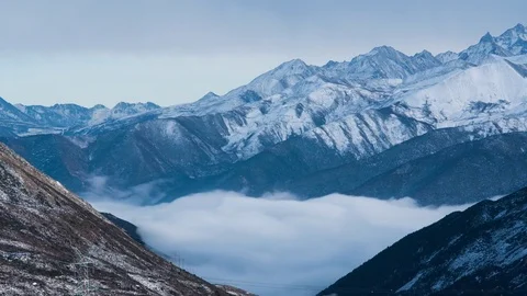 Mountains and clouds Stock Footage 83717795