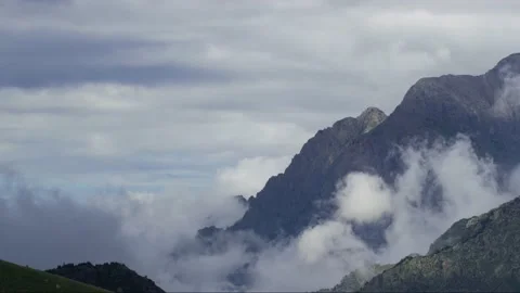Mountains and clouds Stock Footage 138138985