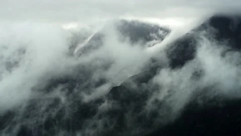 Mountains and clouds Stock Footage 138168212