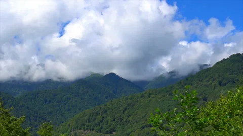 Mountains and clouds in Georgia Stock-Footage 94244483