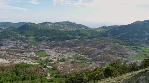 Mountains and clouds from a height Stock Footage 93115452