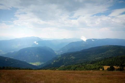 Mountains and clouds Foto stock
