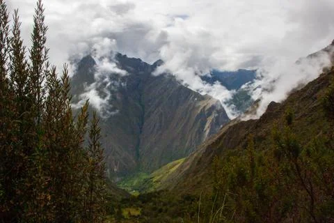 The mountains and the clouds. Stock Photos