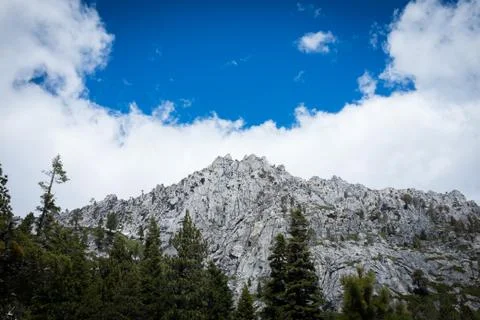 Mountains and clouds Stock Photos
