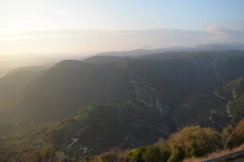 Mountains and clouds Foto stock