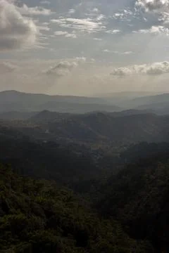 Mountains and clouds Stock Photos