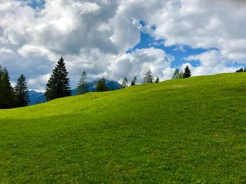 Mountains and clouds Stock Photos