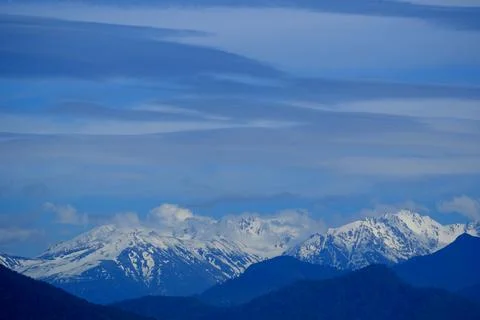 Mountains and clouds. Stock-Fotos