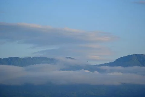 Mountains and clouds. Foto stock