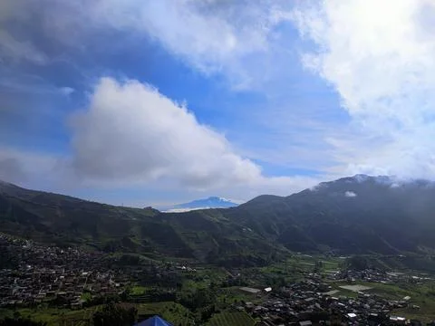 Mountains and clouds Stock Photos