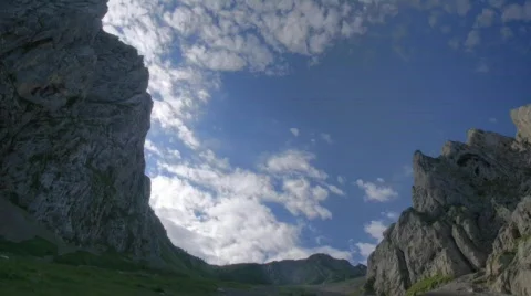 Mountains and Clouds Time Lapse Video stock 312636