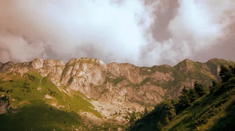 Mountains and clouds. time lapse Stock-Footage 26062309