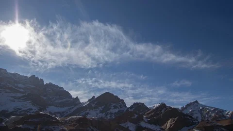 Mountains and clouds timelapse Видео 121964991