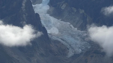 Mountains and clouds in Torres del Paine National Park, Chile (2) Stock Footage 112947381